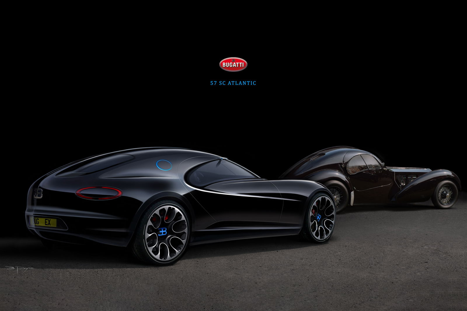 Bugatti Atlantic design study (2008)